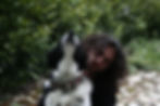 Erin with his dog called 'Lütfen', which means 'Please' in Turkish