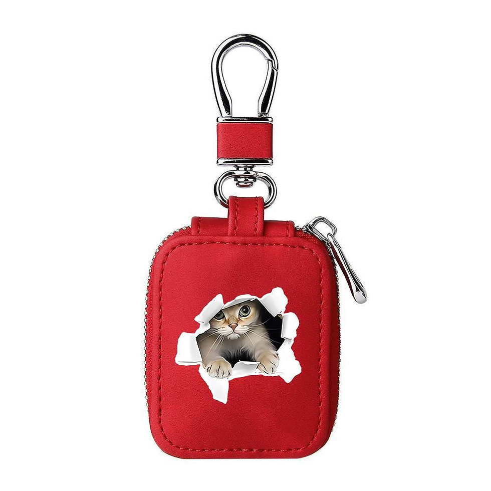 Thumbnail: INS Cute kitty Cat Leather Earphone Case For Airpod 2 1 Cartoon Animal Wireless 