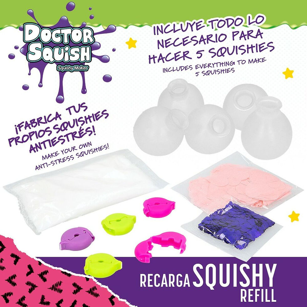Miniatura: Doctor Squish Kit recarga fábrica de bolas squishy slime anti-stress