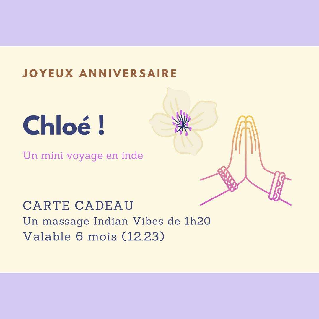 Carte Cadeau Indian Vibes