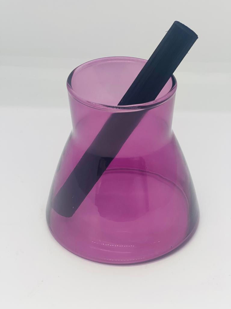 Thumbnail: 200ML CONICAL DIFFUSER WITH SINGULAR CHUNKY CHARCOAL REED FOR JUST £1