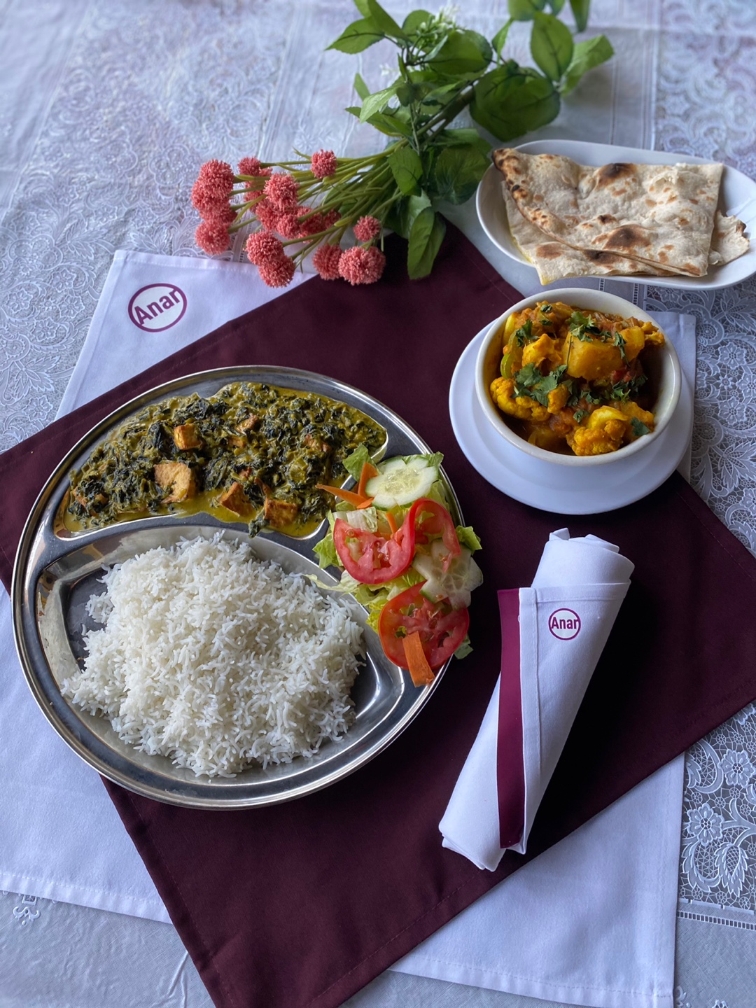 Arranged Food and Objects