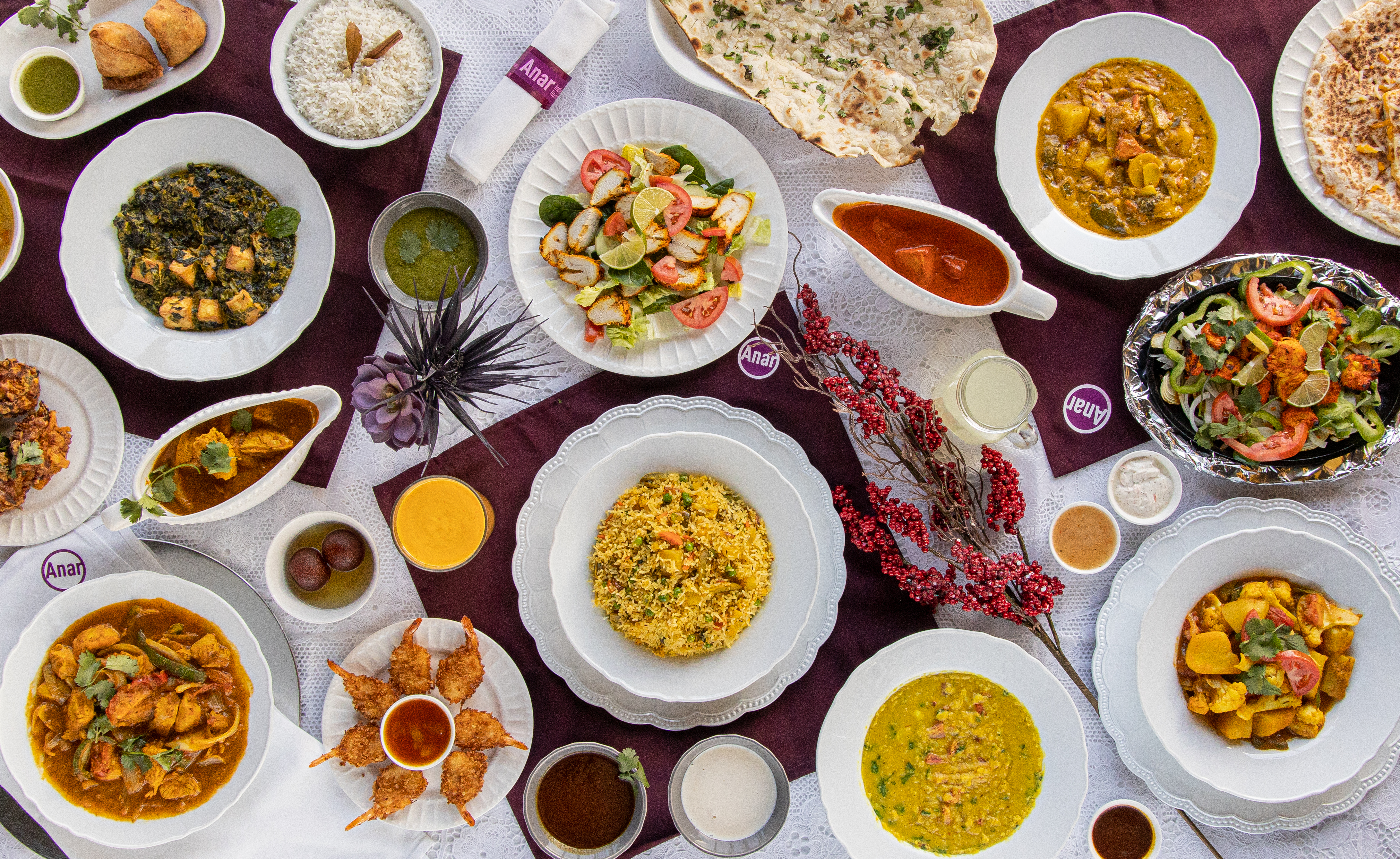 Arranged Food and Objects