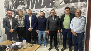 Lideranças do MDB de Sombrio buscam recursos para obras e agricultura!