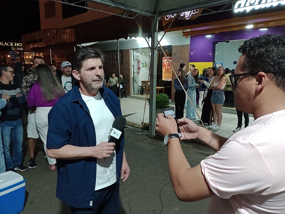 Aurélio da Silva em entrevista ao repórter Romildo Black