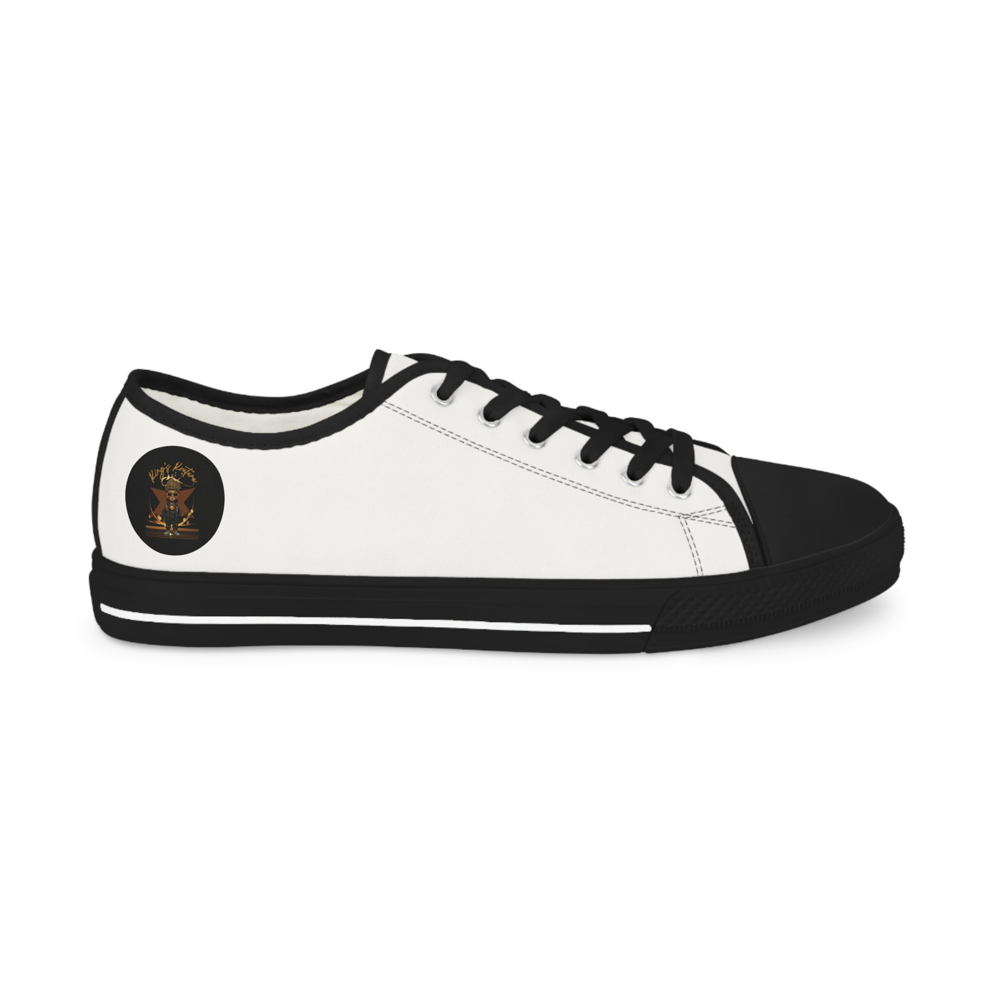 Classic White Kings Kouture Low-Top Sneakers for Men