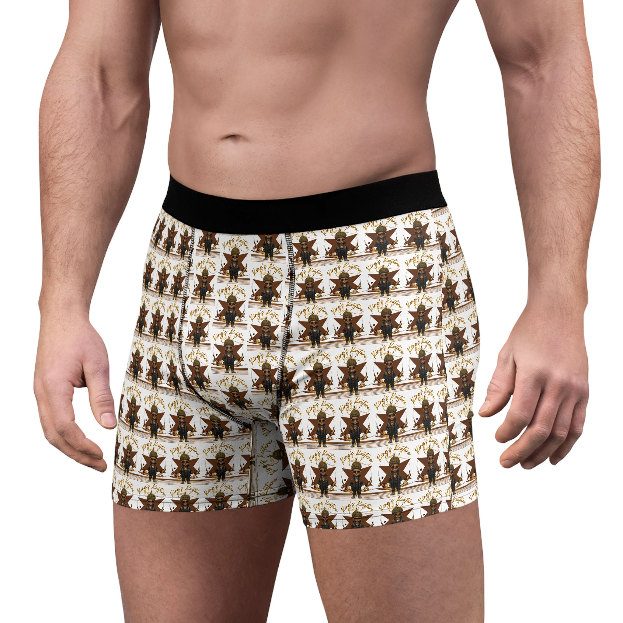 Men's Patterned Boxer Briefs — Kings Kouture All-Over Print