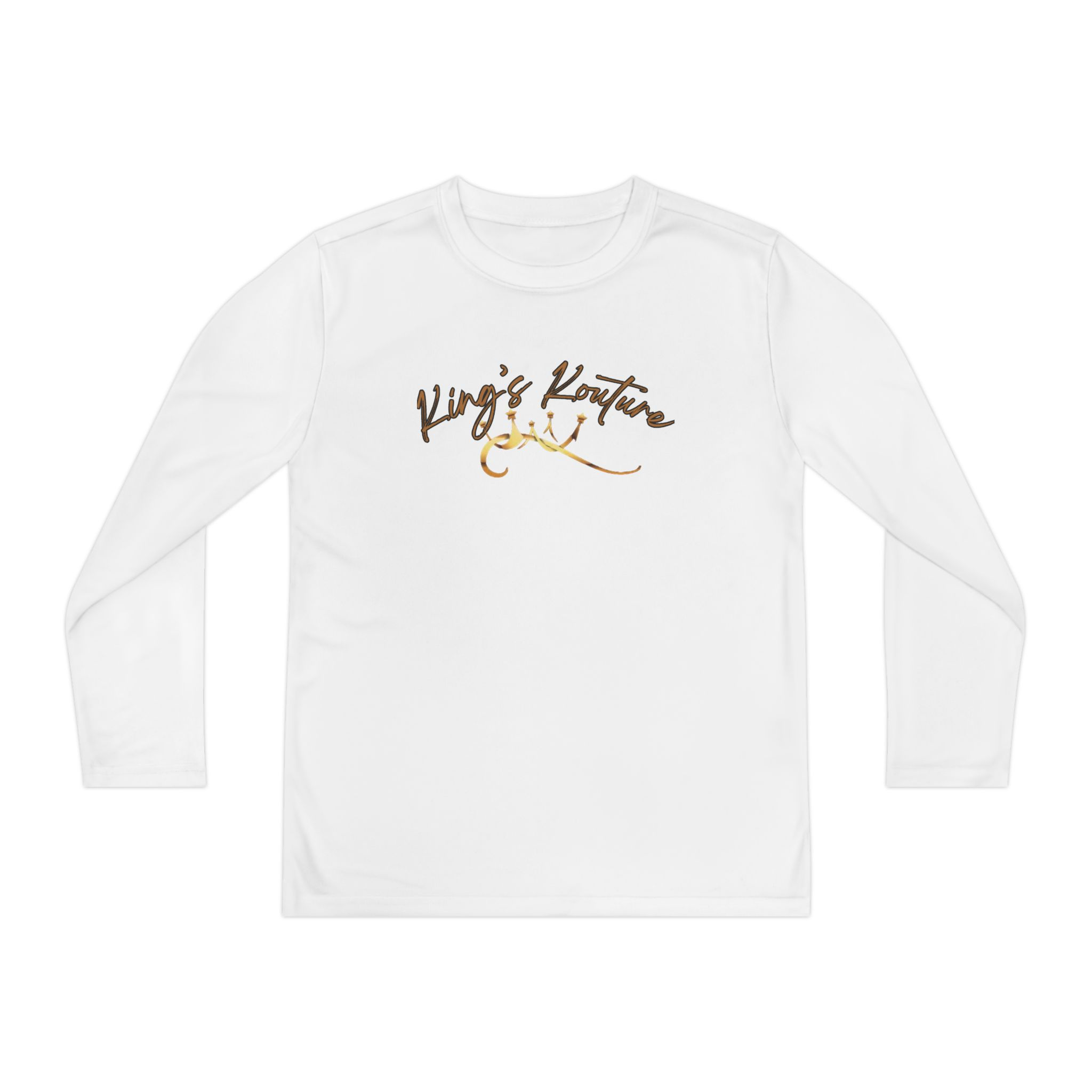 Youth Long Sleeve Tee — 'King's Kouture' Graphic Shirt