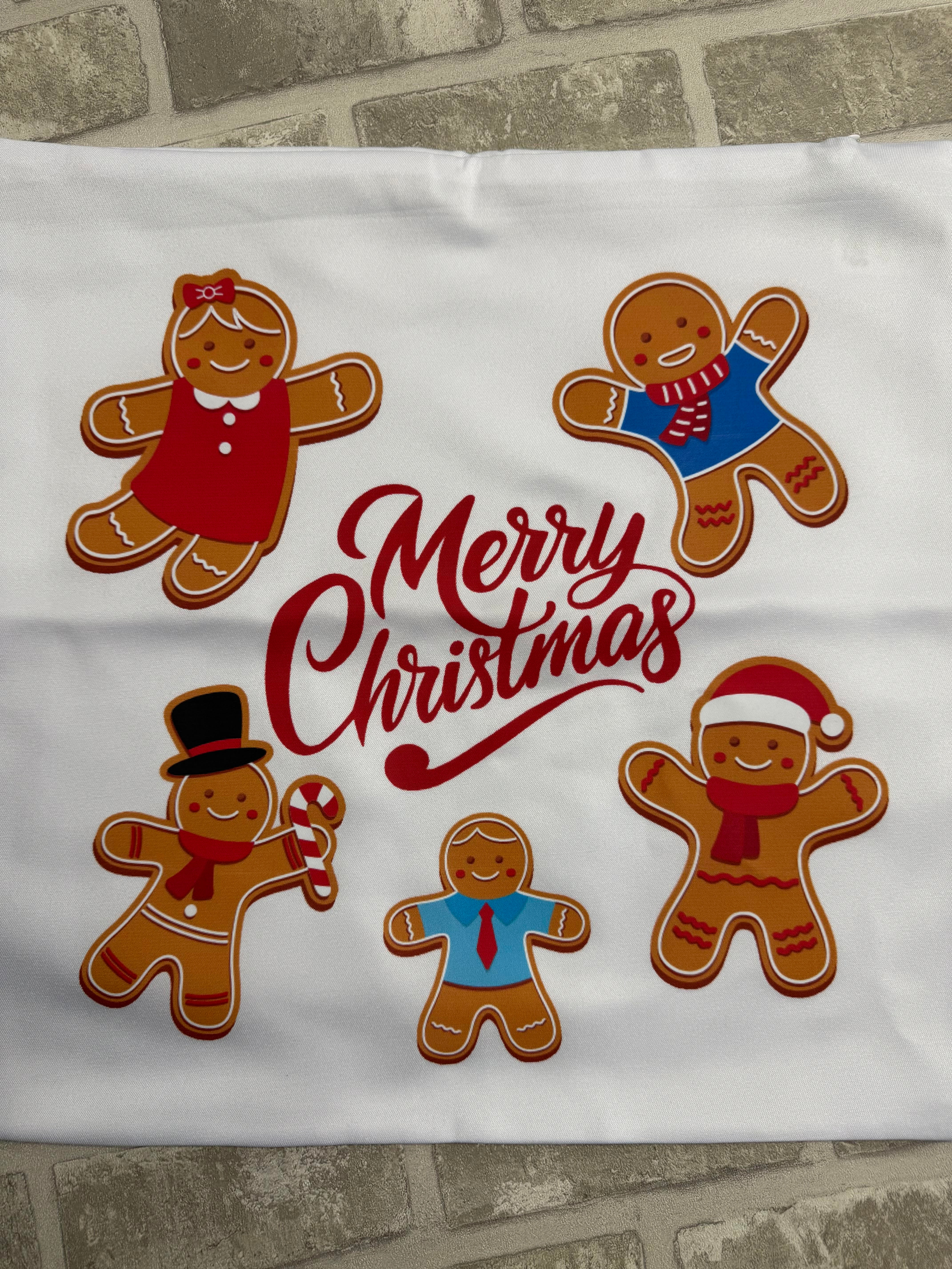 Christmas Cushion Covers - Gingerbread Men