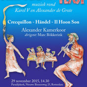 Alexander's Feast for soprano, baritone, choir, and baroque ensemble (2015) 13'