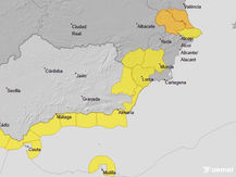 AEMET: предупреждение «оранжевого уровня» по дождям и штормам в Comunidad Valenciana 