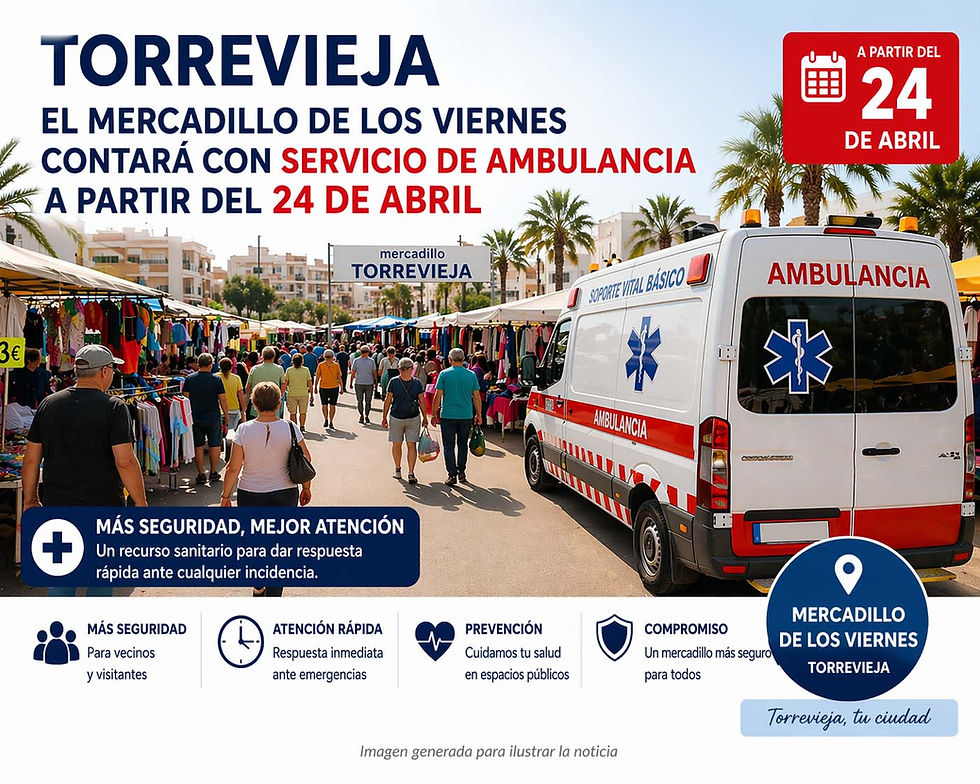 В ТОРРЕВЬЕХЕ НА ПЯТНИЧНОМ РЫНКЕ ПОЯВИТСЯ СКОРАЯ ПОМОЩЬ