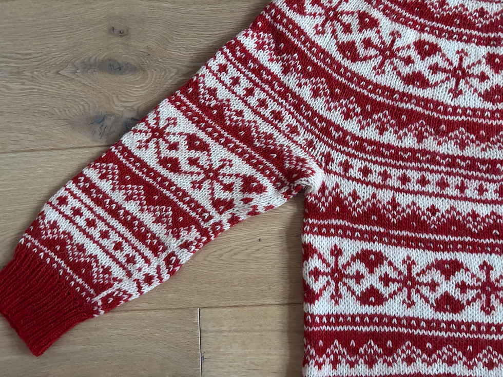 Thumbnail: 赤ヨークセーター M~L