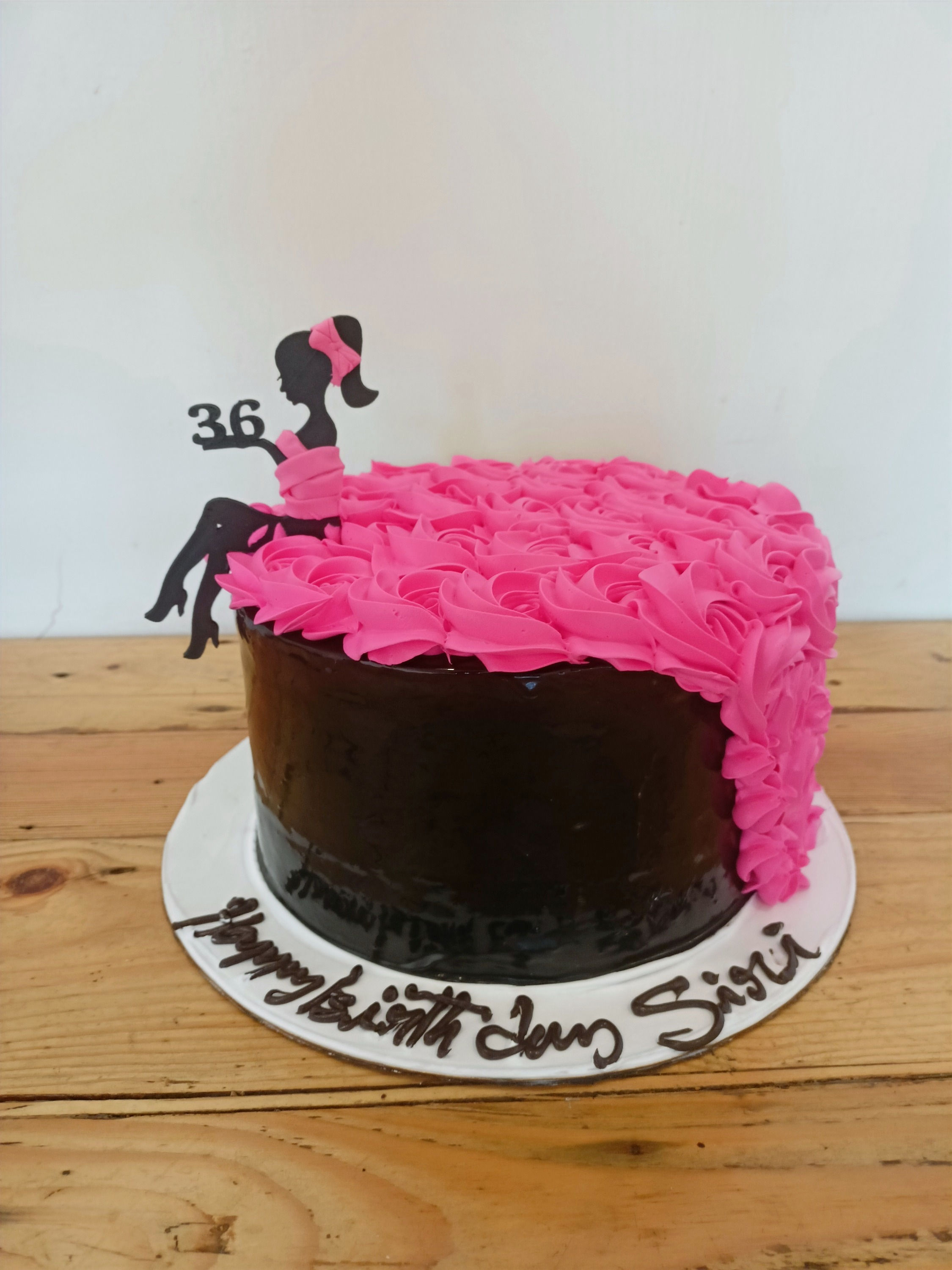 2kg Frock Cake with Age on Topper