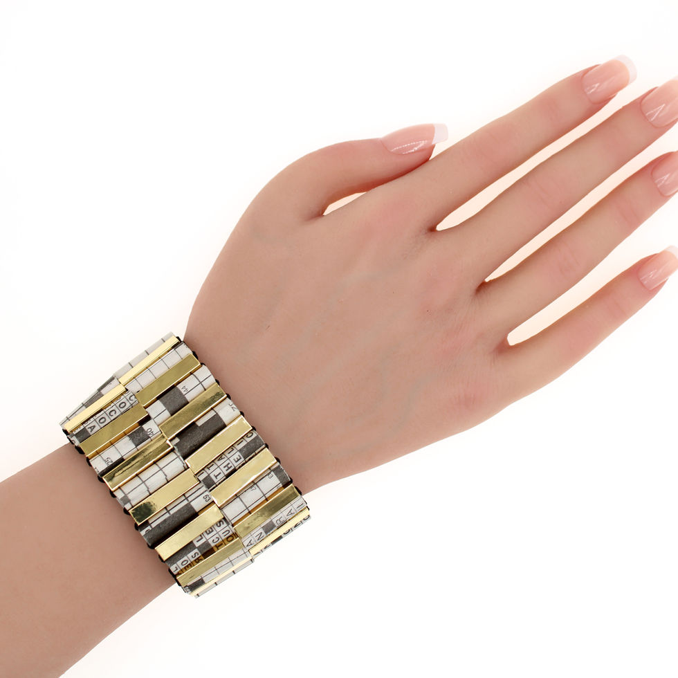 Crossword Puzzle Bracelet Newspaperjewelry.com