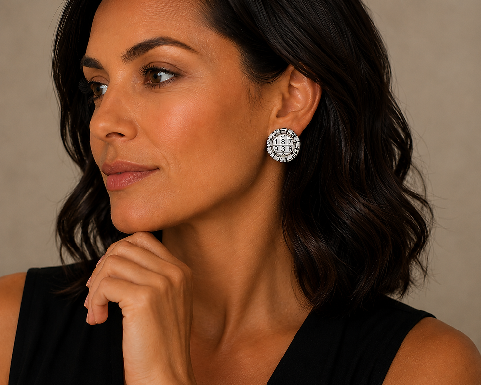 Recycled Newspaper Sudoku Puzzle Earrings