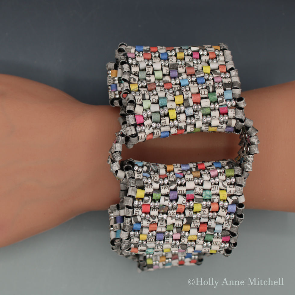 News Headlines Chain Bracelet Newspaperjewelry.com