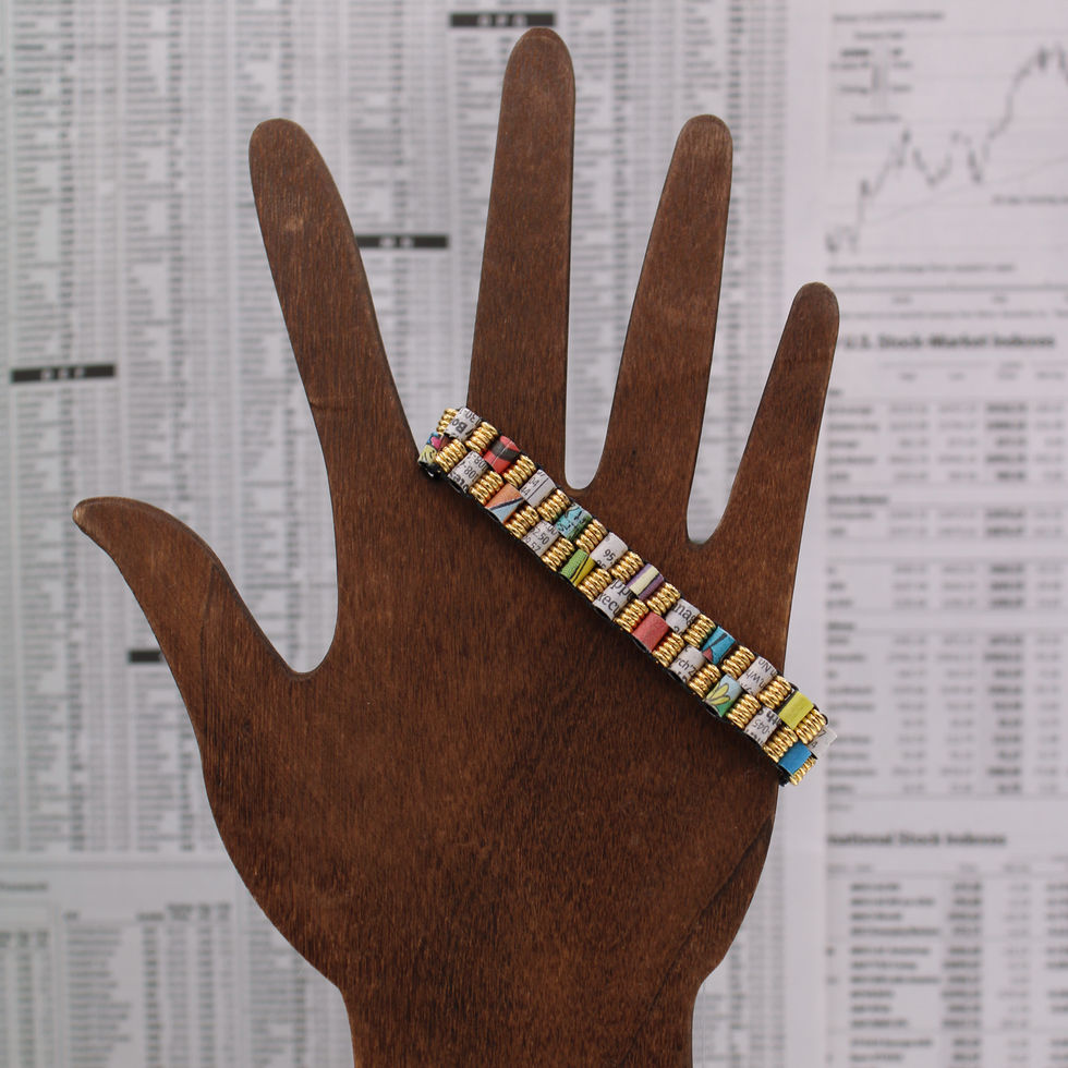 Comic and Stock Listing Bracelet Newspaperjewelry.com