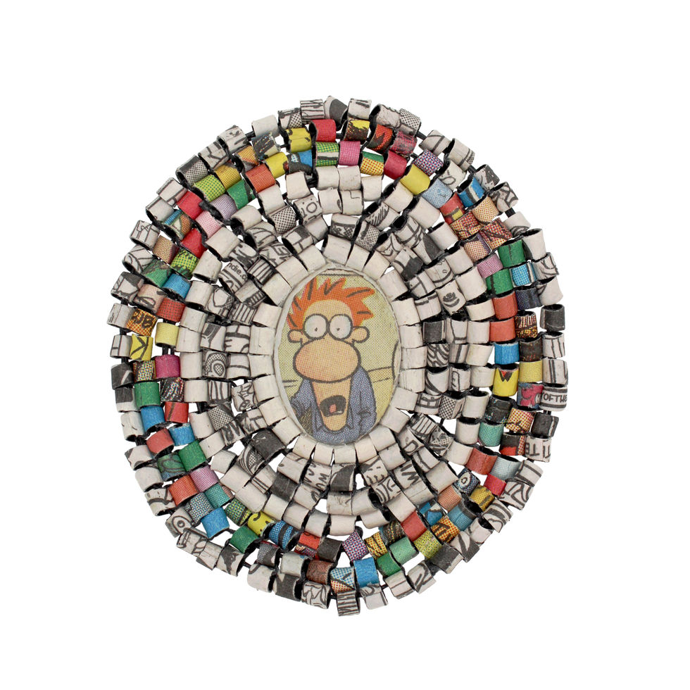 Comic Cameo Brooch Newspaperjewelry.com