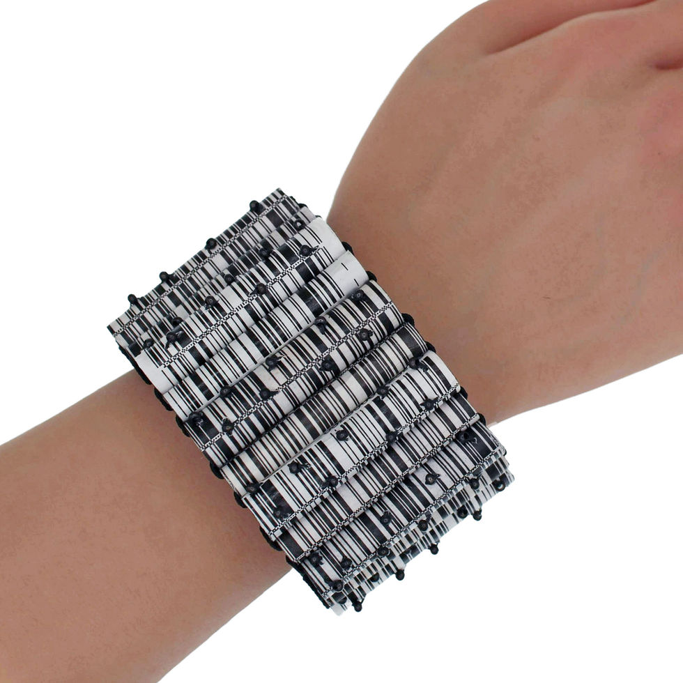 UPC Bar Codes Bracelet Newspaperjewelry.com