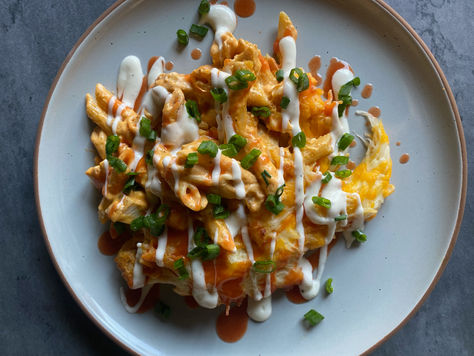 A Fan Favorite Repost:          Buffalo Chicken Pasta Bake
