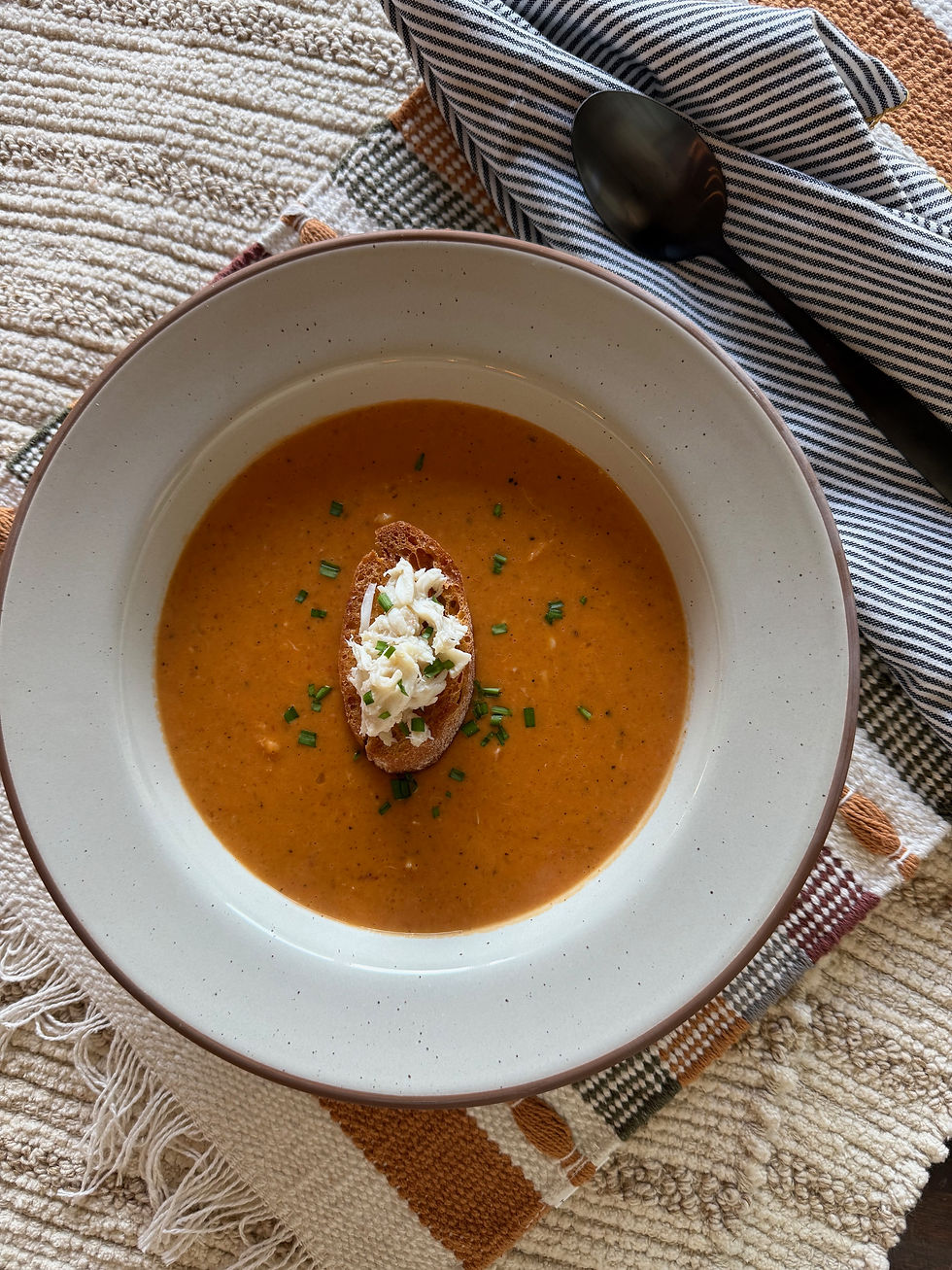 Soup's On Saturday :: Spicy Tomato Soup with Crab