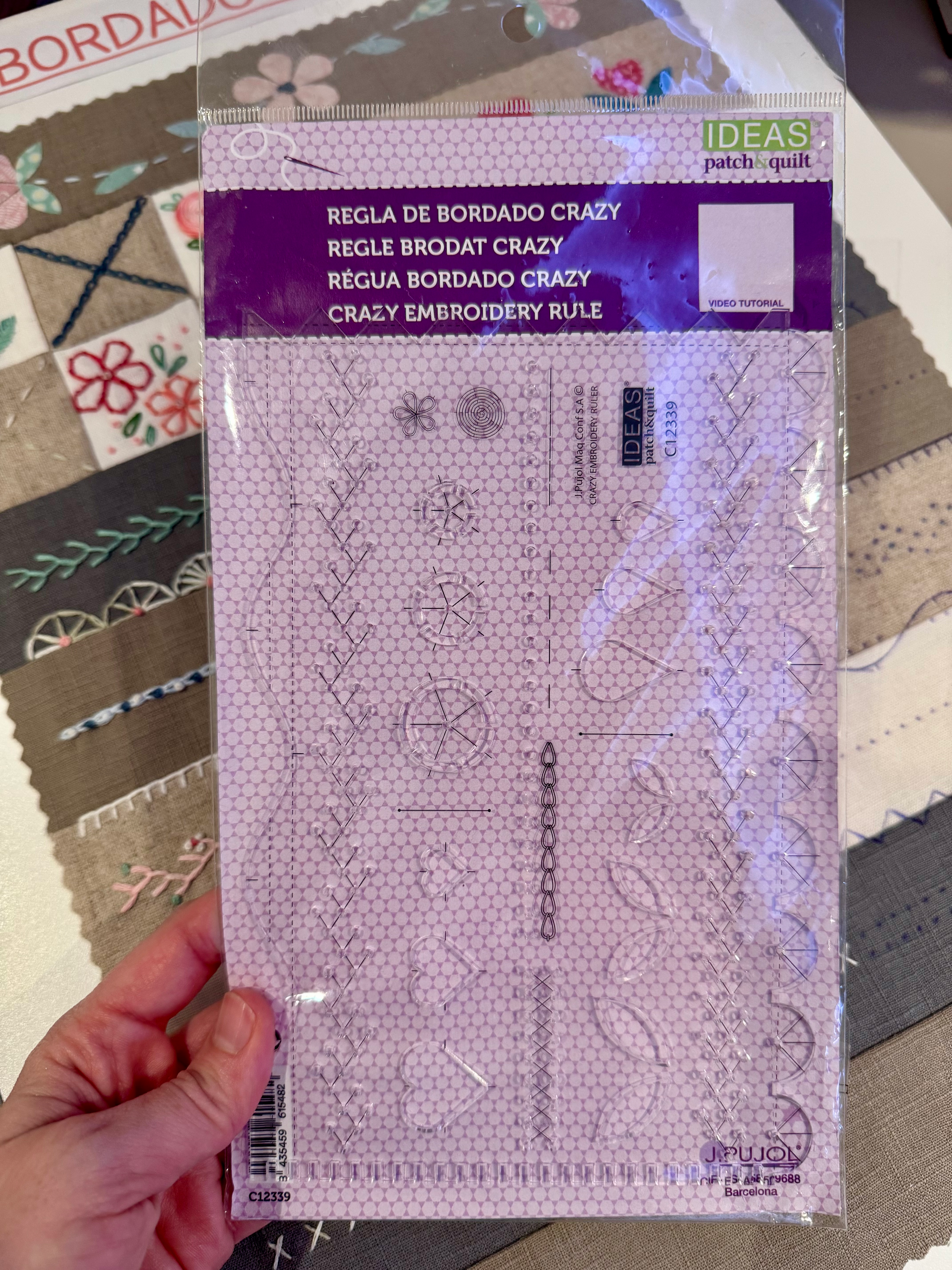 Regla Bordado & Aplicación Crazy