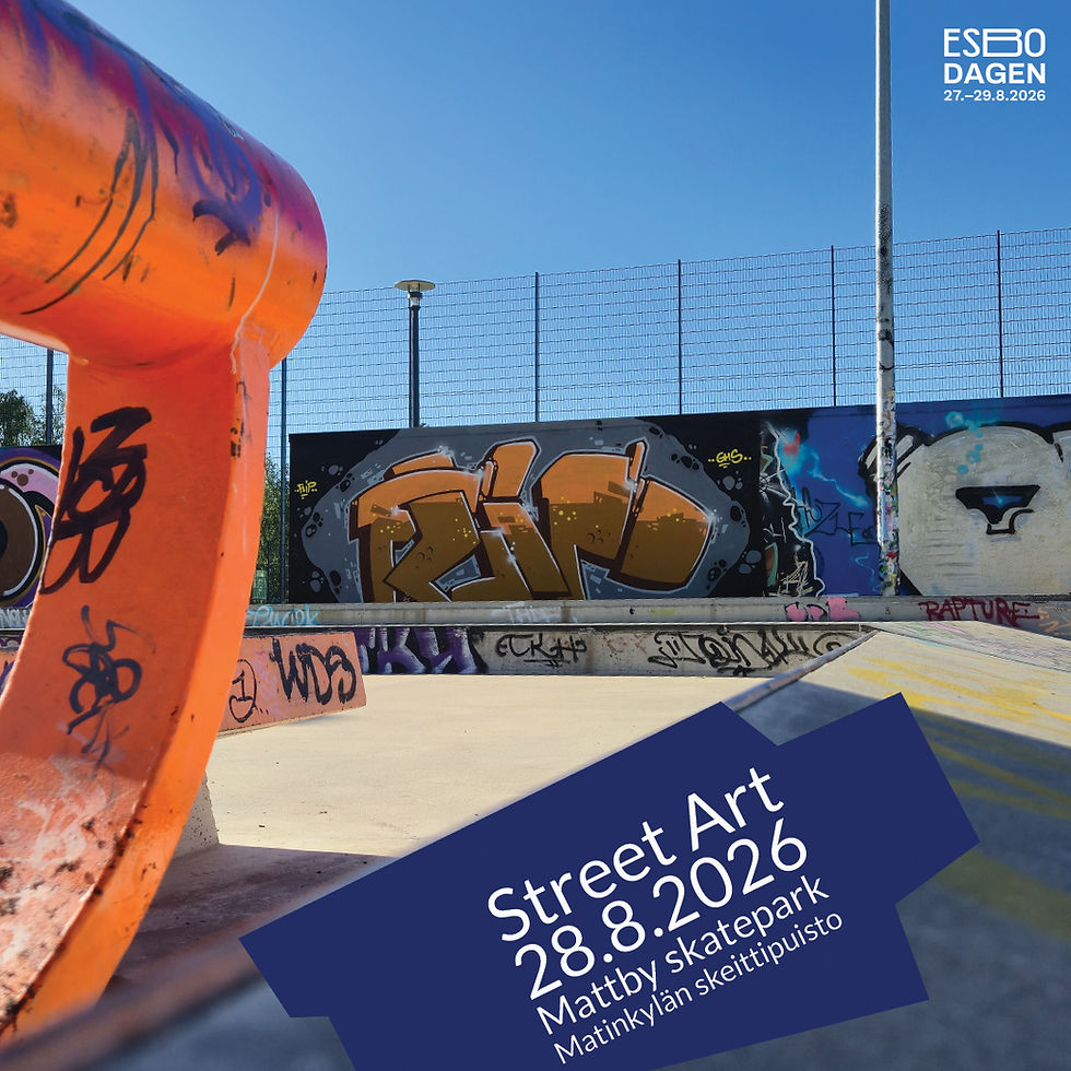 EBUF är med på Street Art under Esbo Dagen 28.8!