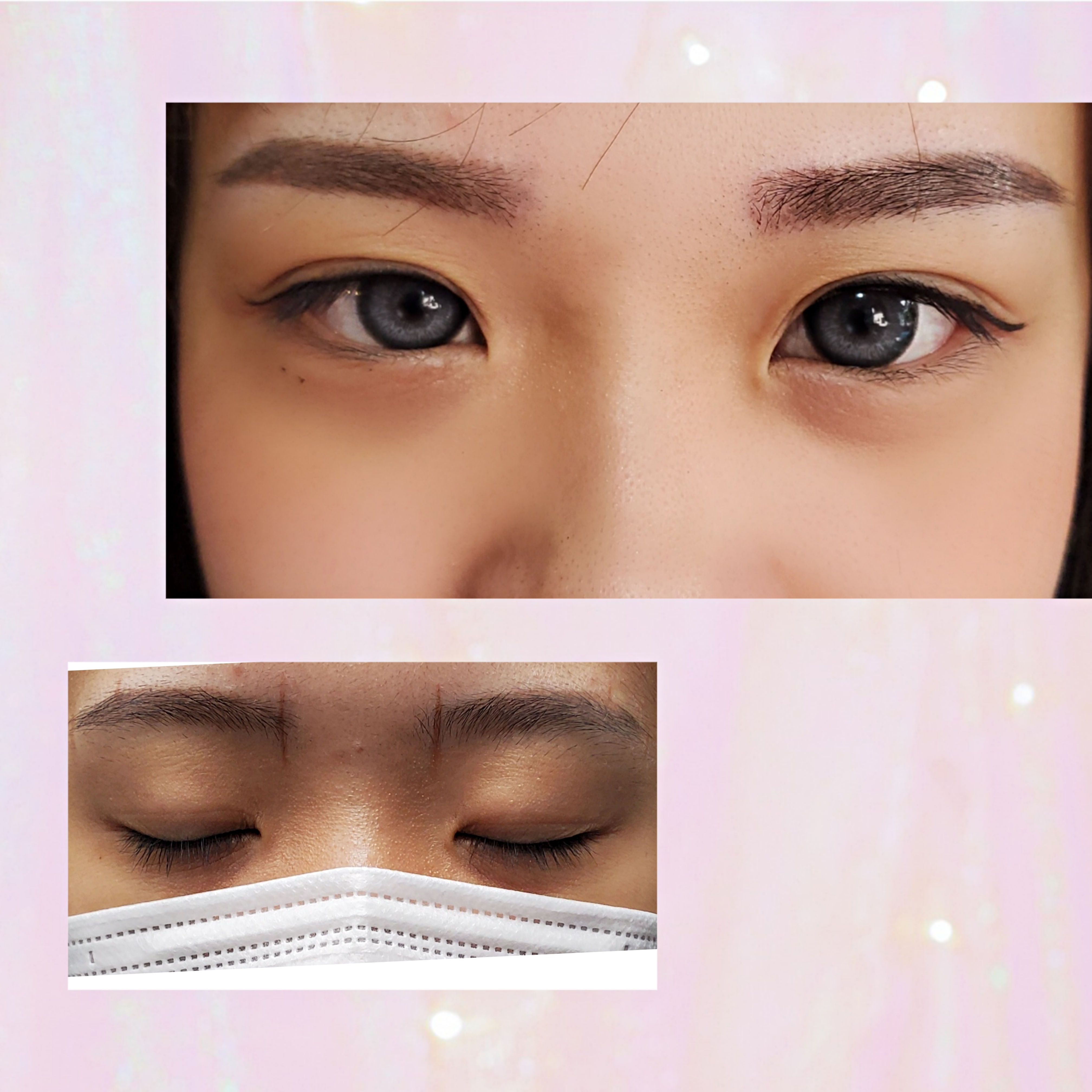 霧眉+眼線