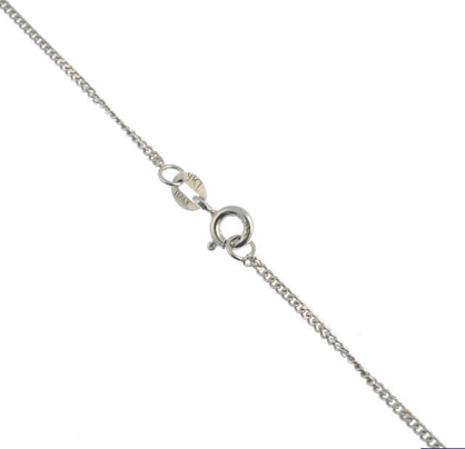 Thumbnail: Sapphire and Diamond Crescent Necklace