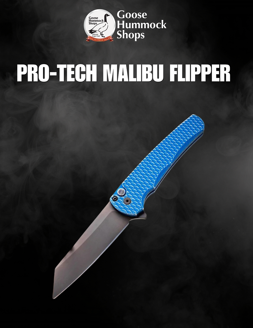Pro-Tech Malibu Flipper Review: Blue Battleworn 7075 Dragon Scale AI Handle