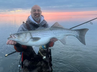 Striped Bass Behavior at 55-Degree Water Temperatures