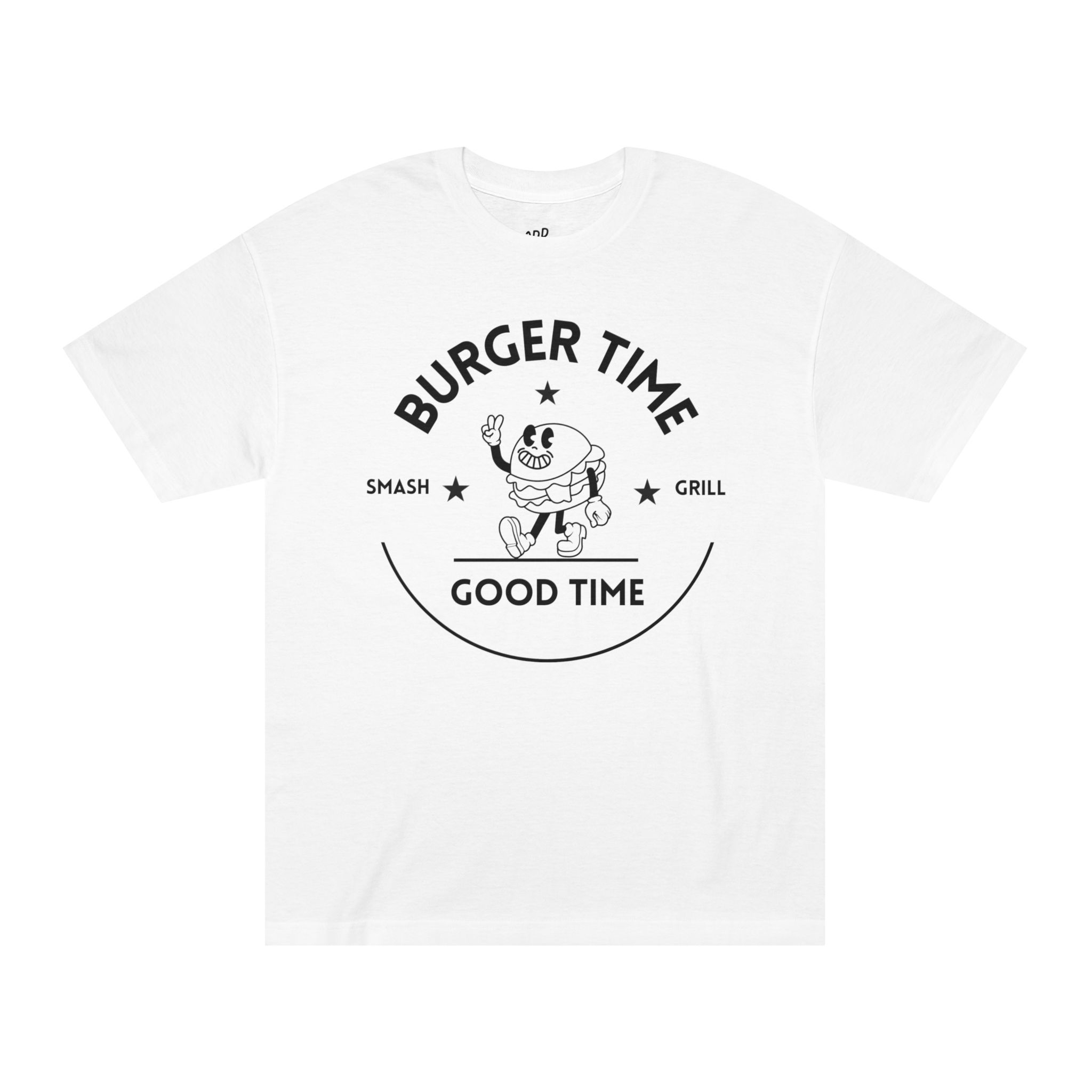 Cheeseburger Time Good Time Tee - White