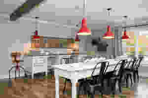 Red Vintage Pendant Lamps