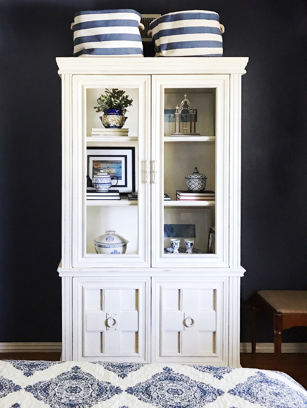 AFTER: Bold and Blue Bedroom Makeover