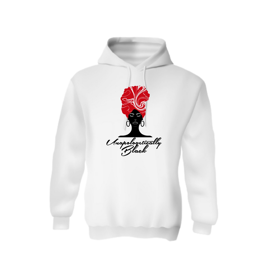 Thumbnail: Unapologetically Black Hoodies (White)