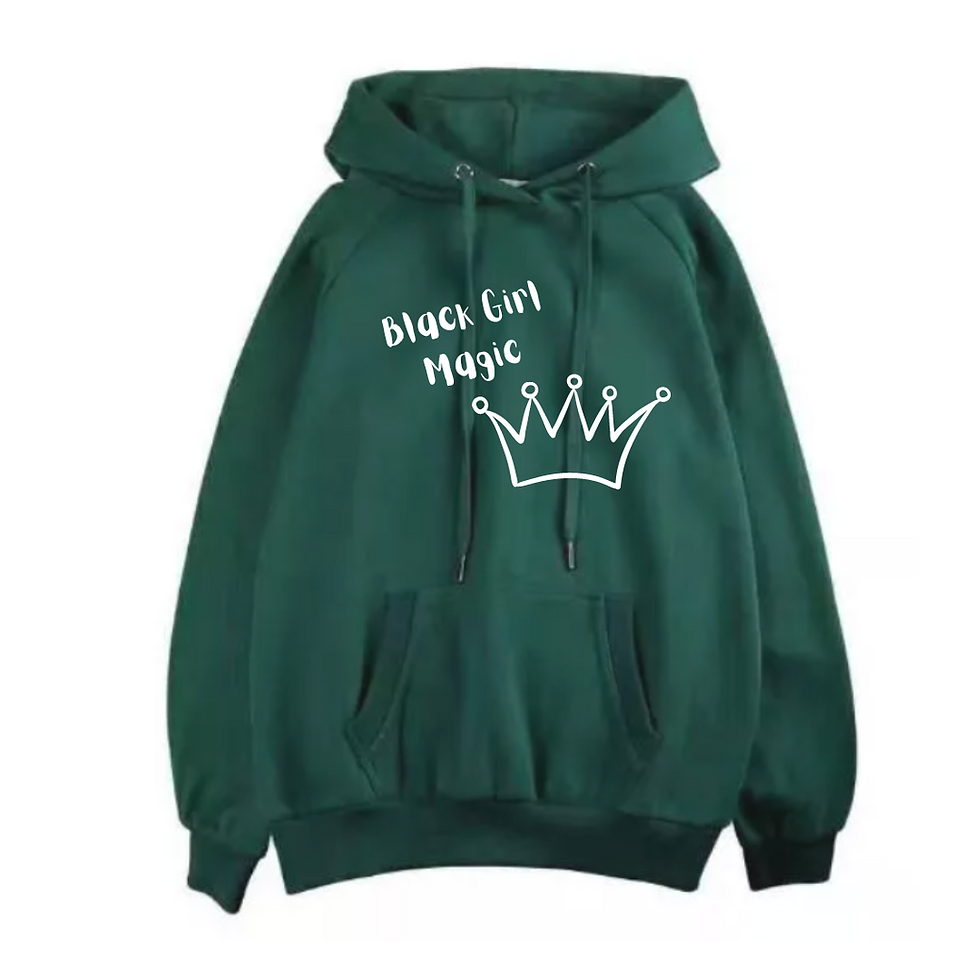 Thumbnail: Black Girl Magic (Crown) Hoodies