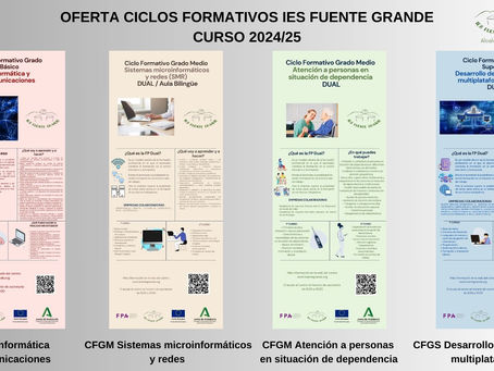 Admisión ciclos formativos FP.