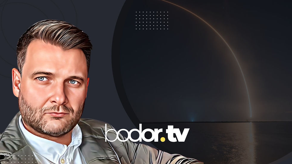 Prelet družíc Starlink nad Slovenskom, zachytený na videu