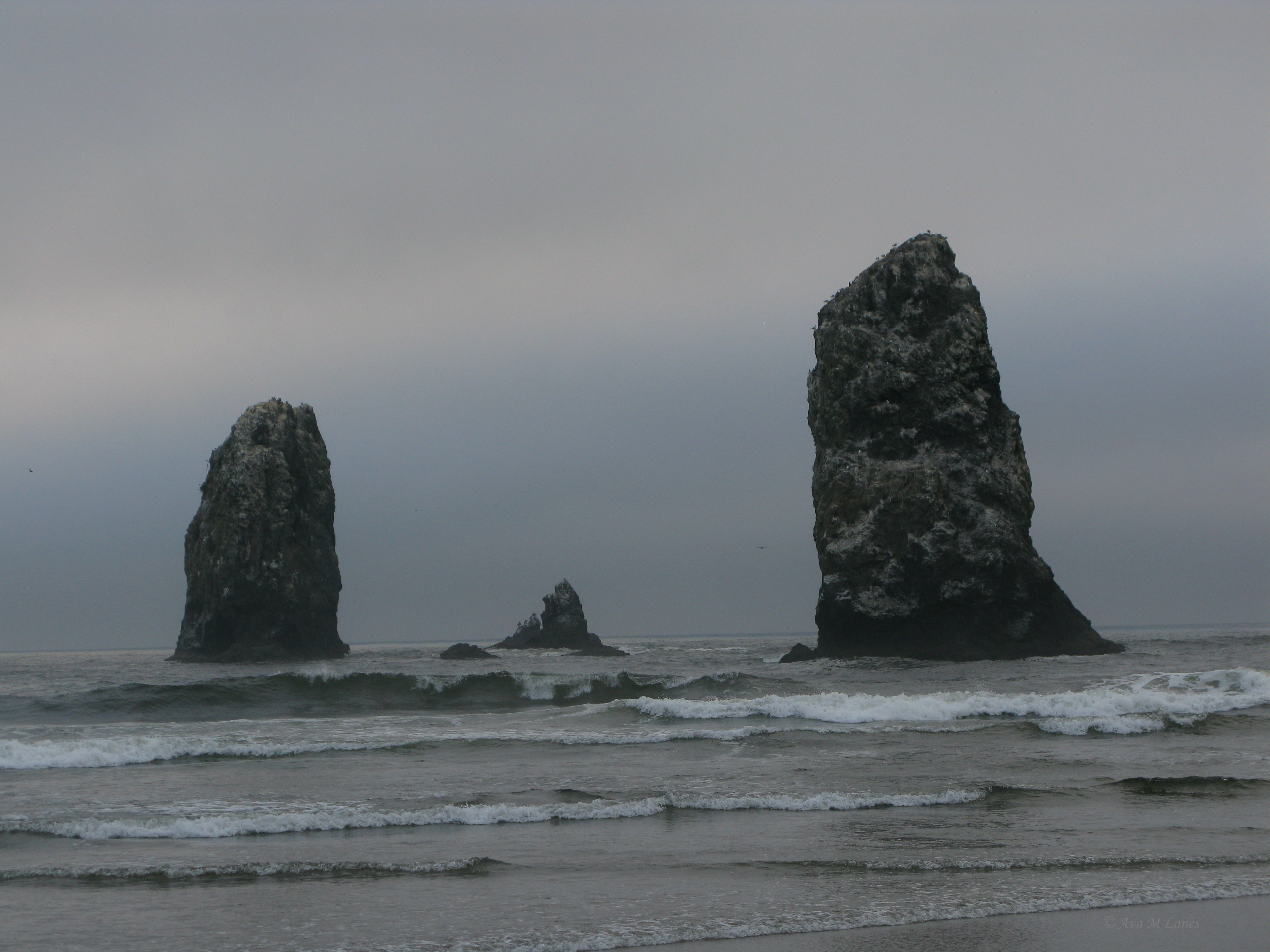 Two Pillars On The Ocean