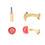 Thumbnail: Pitch and Pat the Playful Cricket Ball and Bat Cufflinks