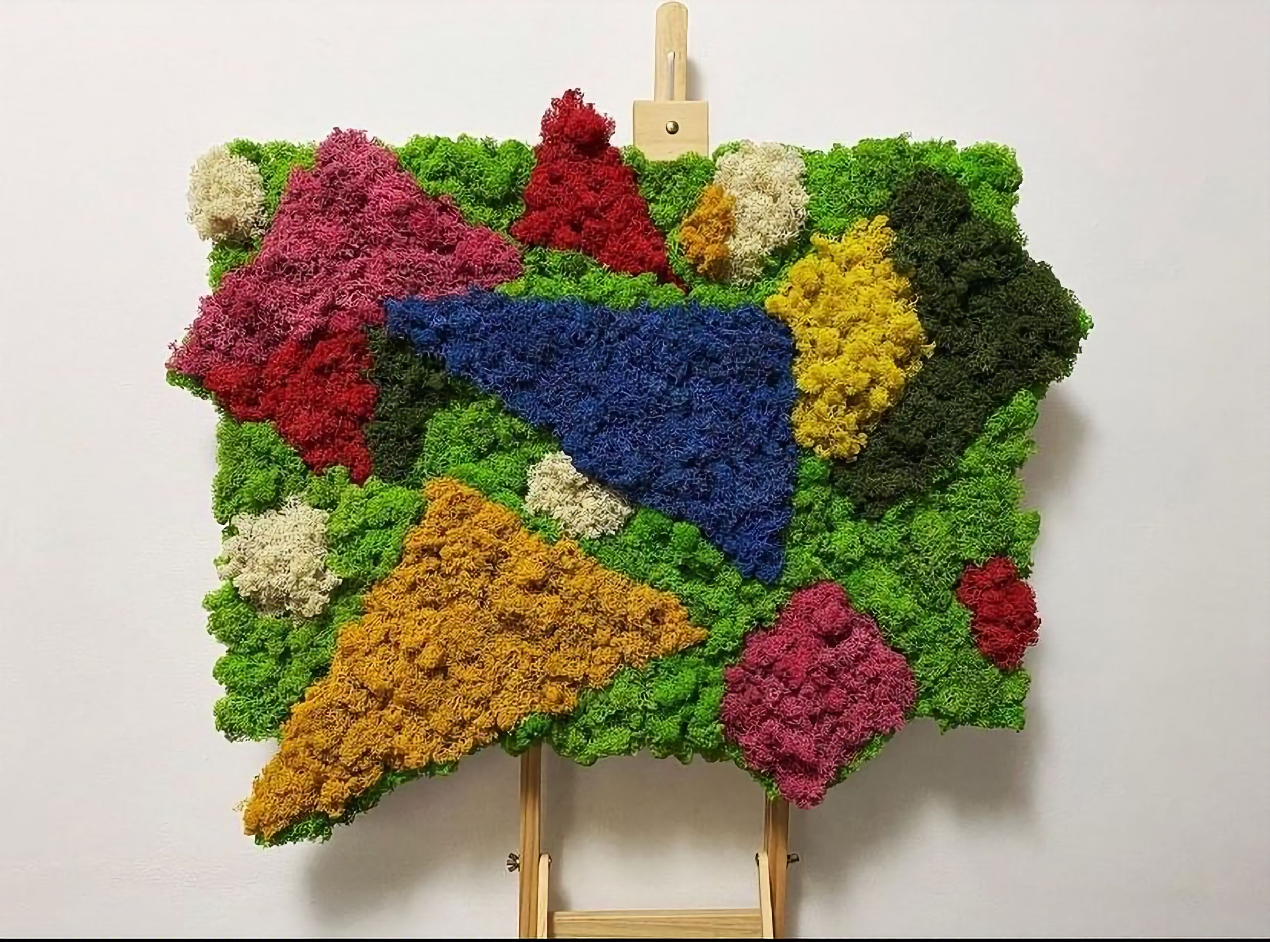 Tablou Abstracționist cu Licheni Stabilizați - 50x70 cm