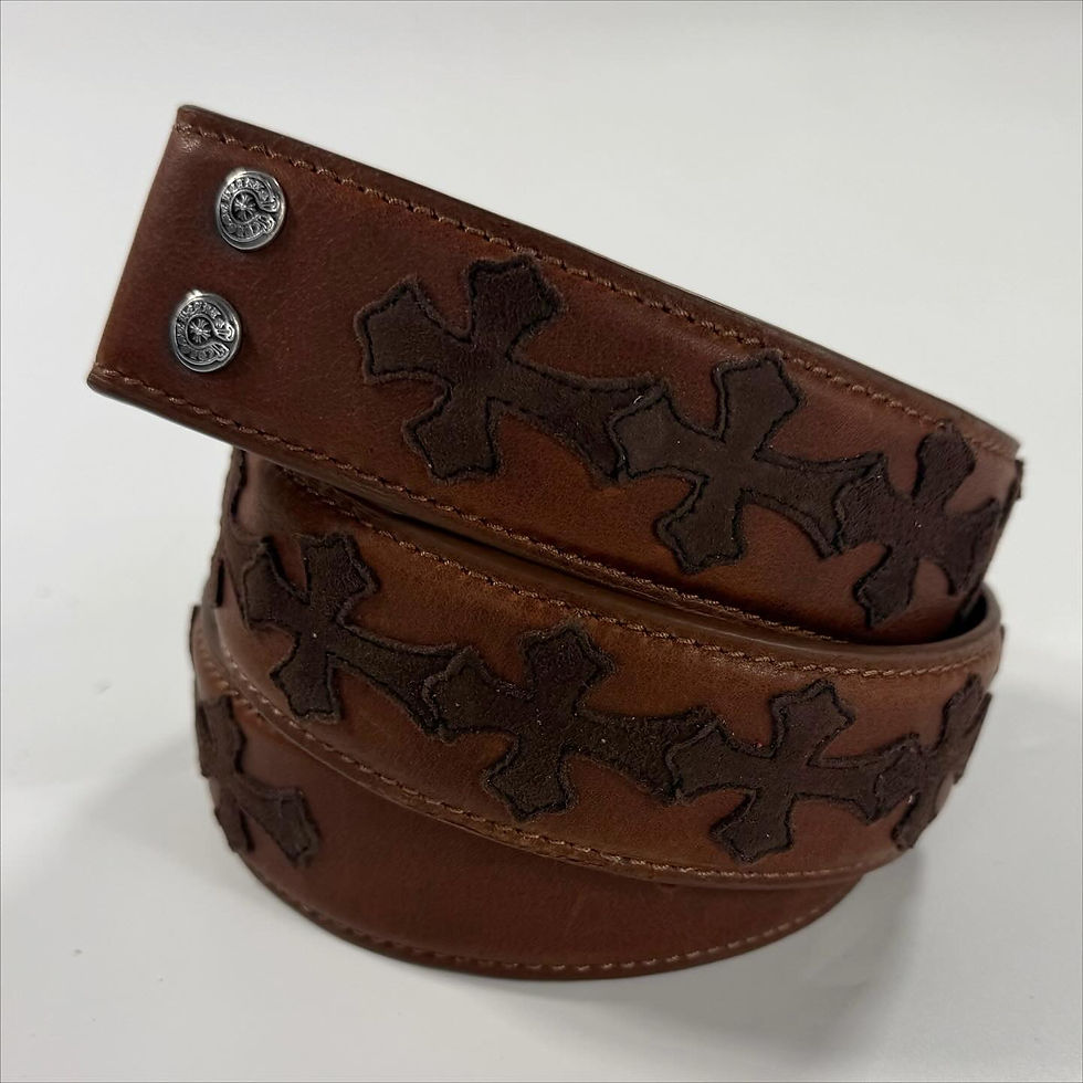 Thumbnail: Chrome Hearts Cross Patch Belt Strap