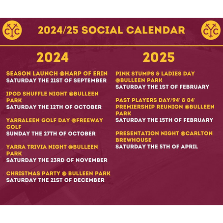 2024/2025 Social Events