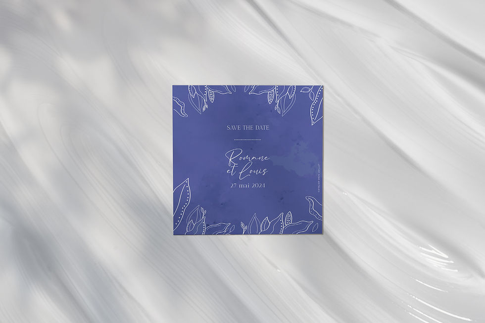 Save the Date "Les Mots Bleus"