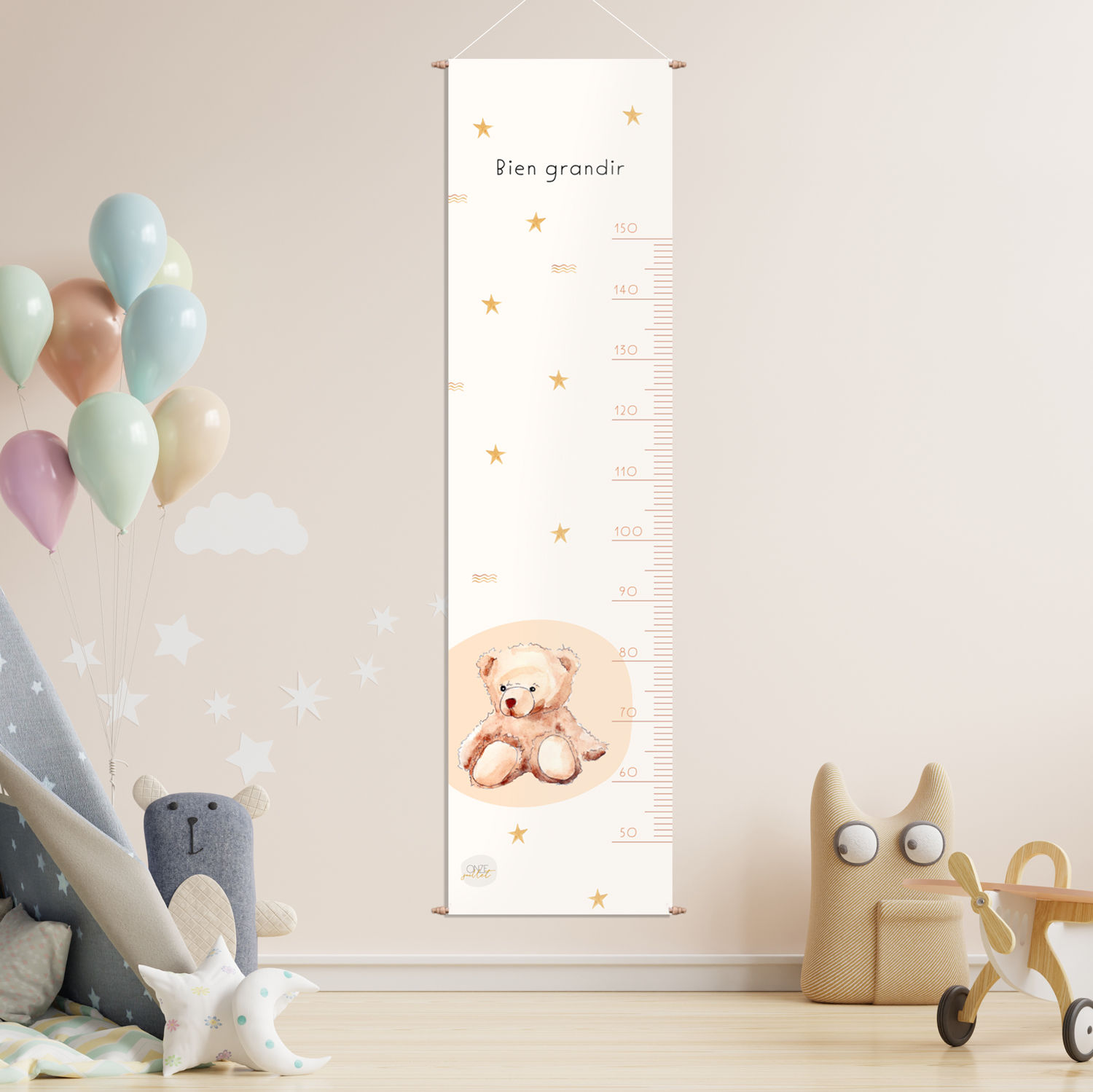 Toise murale "Teddy bear"