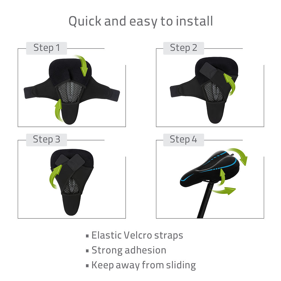 Thumbnail: Ronux Narrow Bike Seat Cover - BLUE