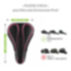 Thumbnail: Ronux Narrow Bike Seat Cover - PINK