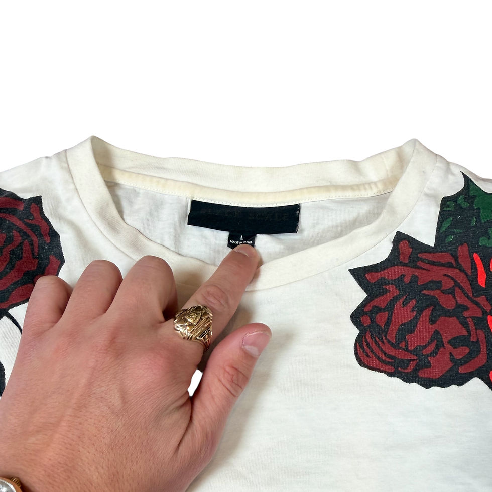 Thumbnail: 2010's Black Scale Rose All-Over Print T-Shirt