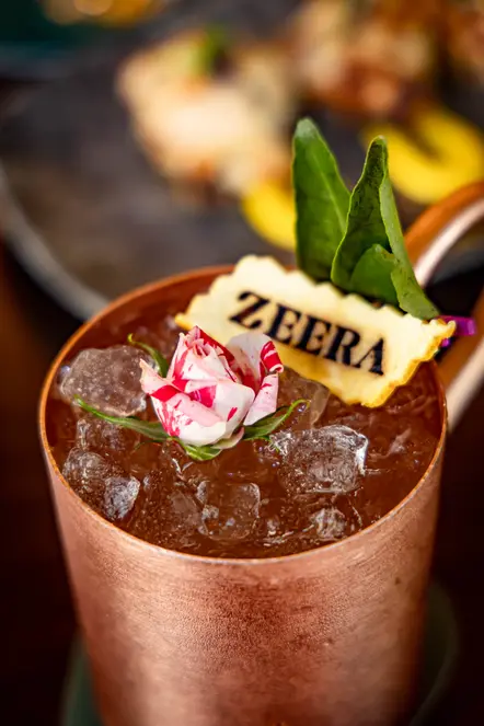 Indian inspired cocktails at zeera